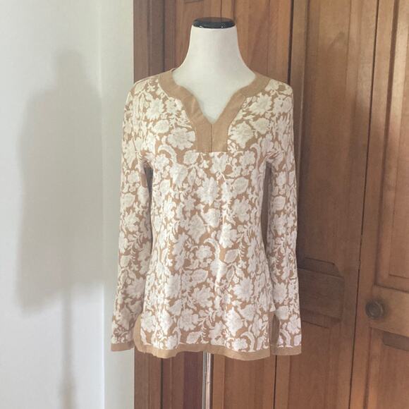 Land’s End Floral Pullover Sweater, Size XS - Picture 1 of 8